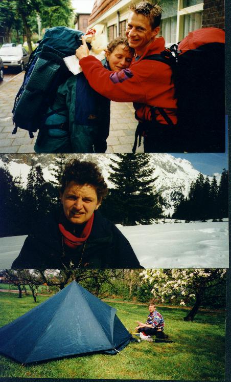 Some photos of Bas and Ingrid, and their tent